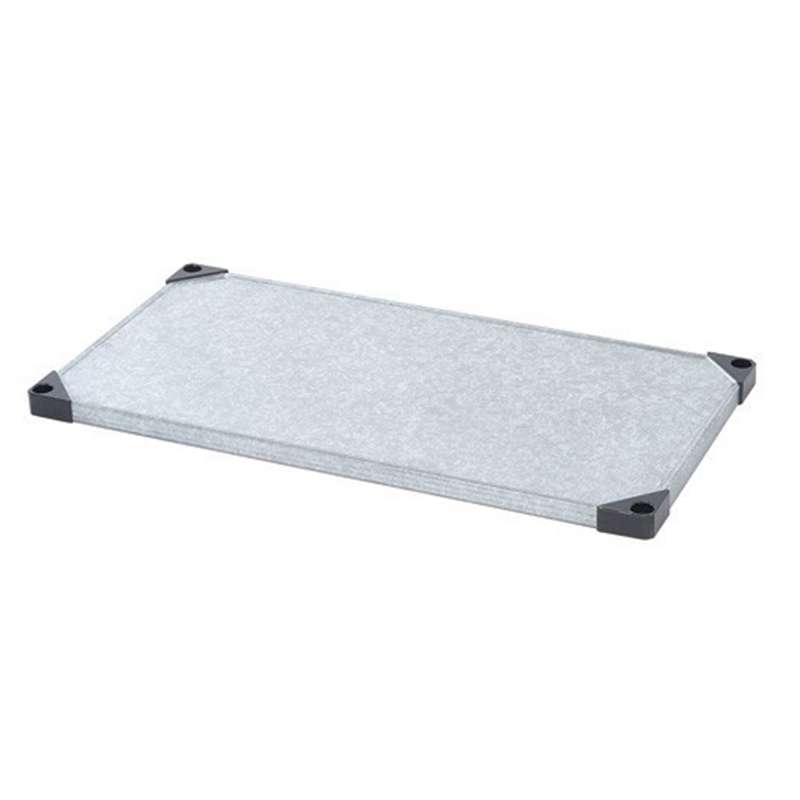 Galvanized Steel Solid Shelf, 18in W x 36in L